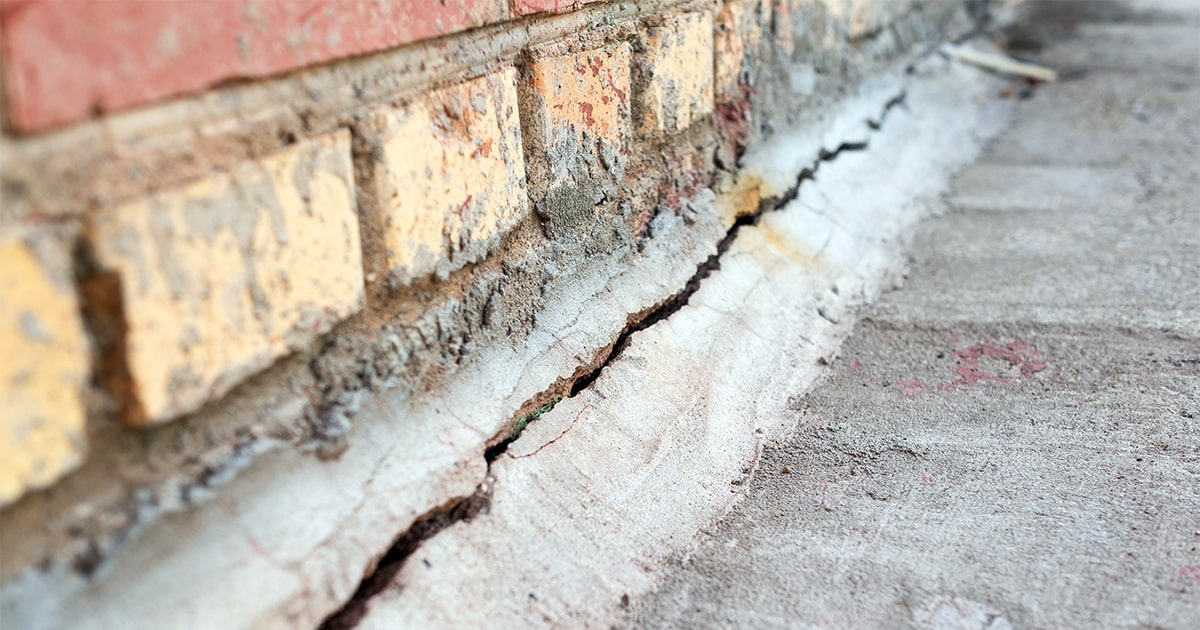 cracked foundation